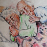 Schilderij uit boek 'Ooggetuigen' van Jef Blancke.